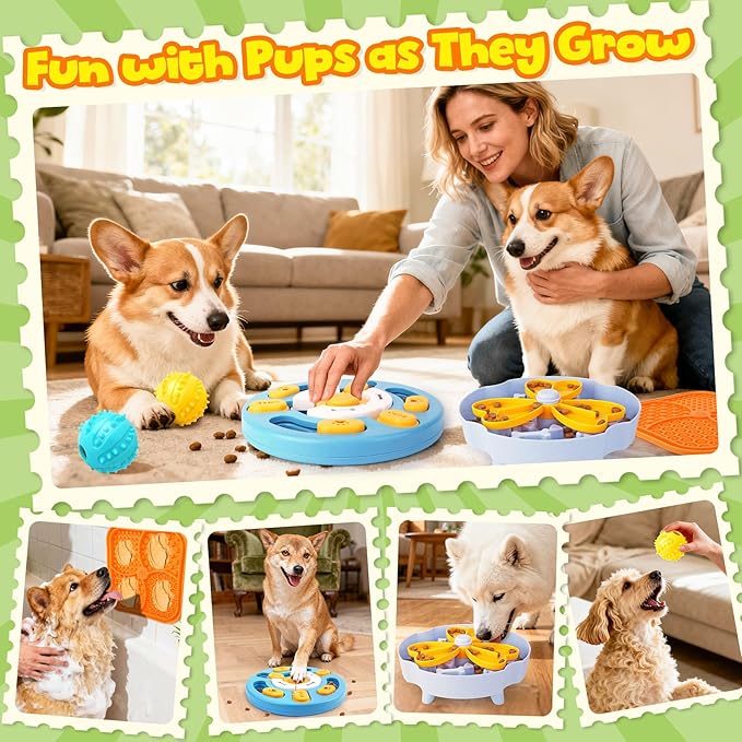 Forfon Curated Dog Puzzle Toys for Boredom and Mental Stimulation, Lick Mat & - Image 7