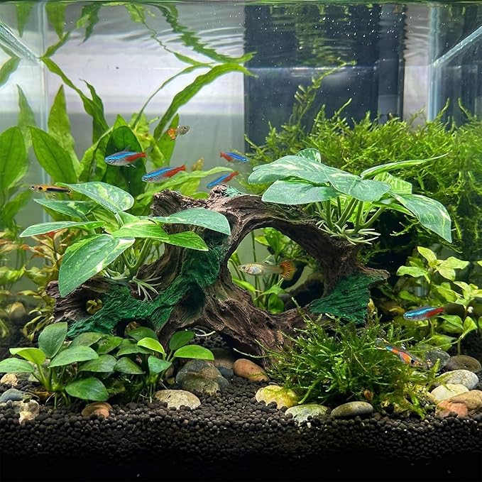 Aquarium Decorations Cave Silk Aquarium Plants Betta Fish Tank Decor Ornament - Image 6