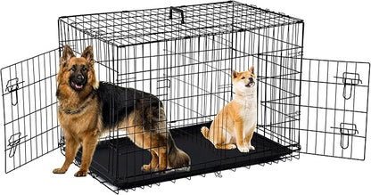 48 Inch Extra Large Dog Crates for Medium Dogs Double-Door Folding XXL Dog - Image 6