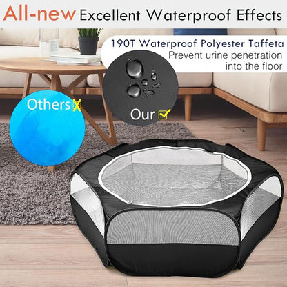 Pawaboo Small Animals Playpen, Waterproof Small Pet Cage Tent - Image 4