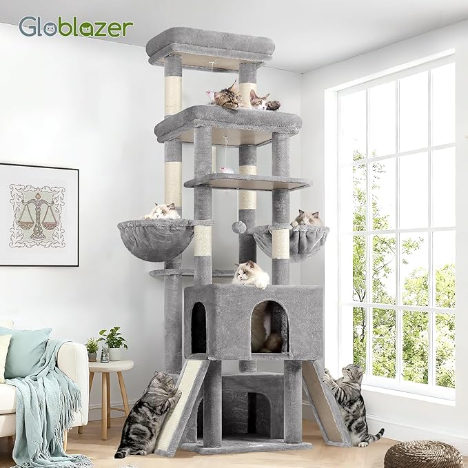 Globlazer Heavy Duty Cat Tree 78 inch Sturdy Cat Tower - Image 7