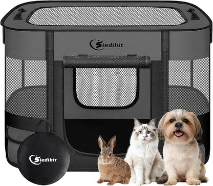 Dog Playpen, Cat Pet Puppy Pen, Portable Playpens by Siedihit