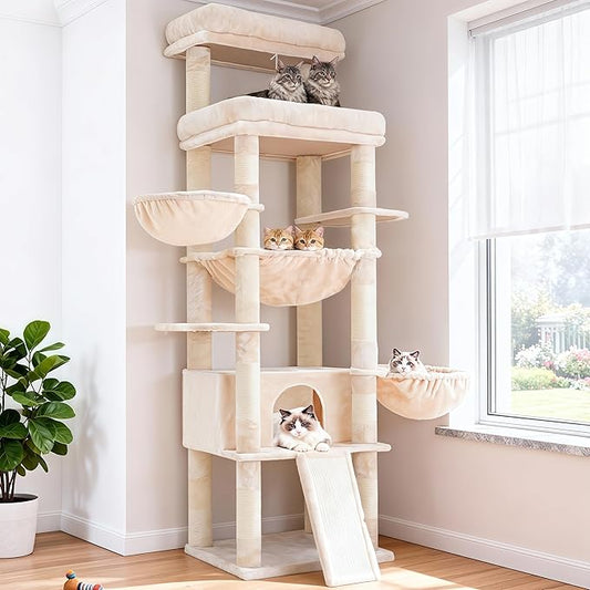 Hey-brother Cat Tree Tower, Scratching Posts by Hey-brother