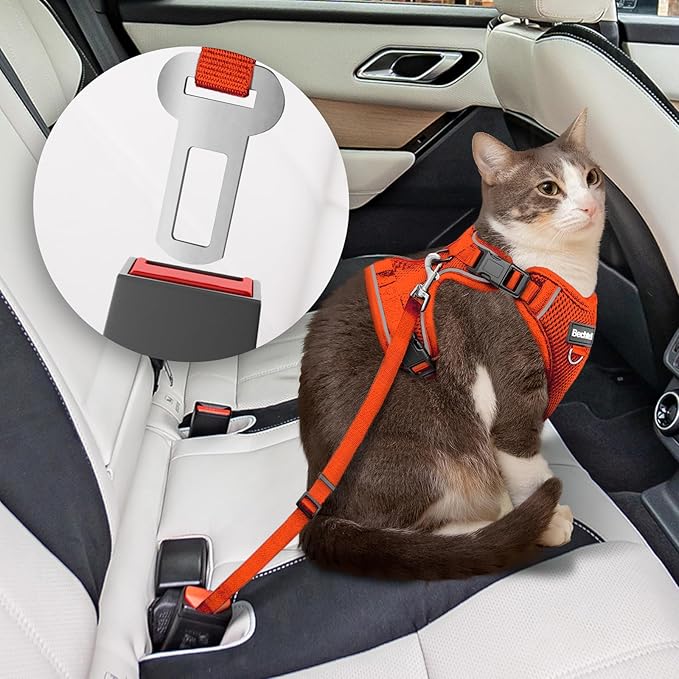 Cat Harness and Leash for Walking, 3 in 1 Adjustable Breathable Soft, Cat - Image 2