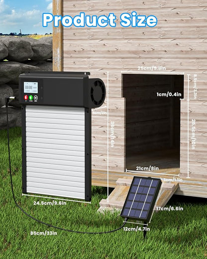 Automatic Chicken Coop Door Solar Powered, WiFi Automatic Chicken Door APP - Image 9