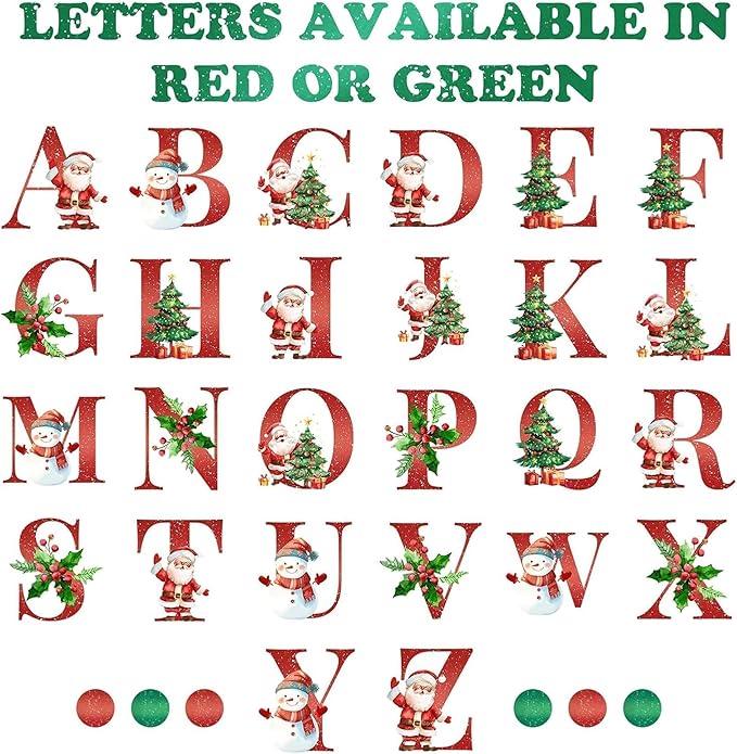 Personalized Christmas Dog Bandanas Letter Name Custom Neckwear Dog Scarf - Image 5