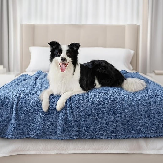 Luciphia Premium Fleece Dog Puppy Blanket Soft Pet Sherpa Calming Cat Blankets by luciphia