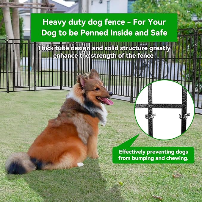 Kfvigoho Heavy Duty Dog Playpen: 24 Steel Panels 47" Height, Square Steel Pipe - Image 6