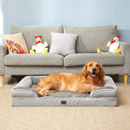 EHEYCIGA Orthopedic Dog Bed for Medium Dogs, Waterproof Memory Foam Medium Pet - Image 9