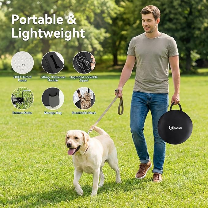 Dog Playpen, Cat Pet Puppy Pen, Portable Playpens - Image 4