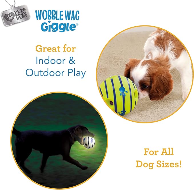 Wobble Wag Giggle Ball 2 Pack- Interactive Dog Toy, Fun Giggle Sounds When - Image 4