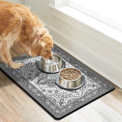 Pet Feeding Mat for Floors Waterproof Dog Mat for Food and Water Absorbent - Image 7