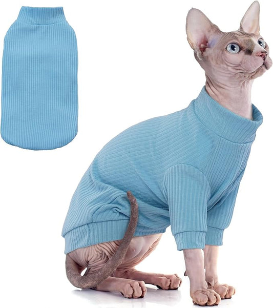 PUMYPOREITY Cat Clothes, Stretchy Cat Shirt, Cat Sweater by PUMYPOREITY