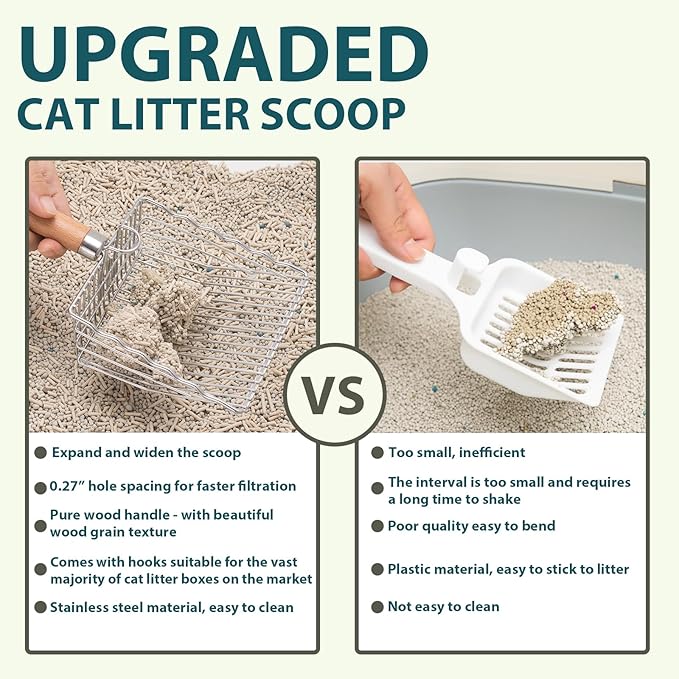 Cat Litter Scoop, Kitty Metal Scooper - Image 7