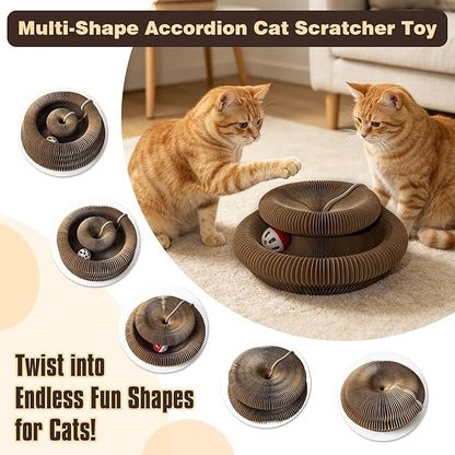 2-Pack Cat Pad Scratcher Toys, Magic Organ Cat Toy & Kitty Curls Cat Toy - Image 4