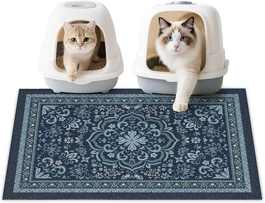 Unicorn Catcher Cat Litter Mat 33" x 22" Non-Slip Litter Box Mat Washable by UnicornCatcher