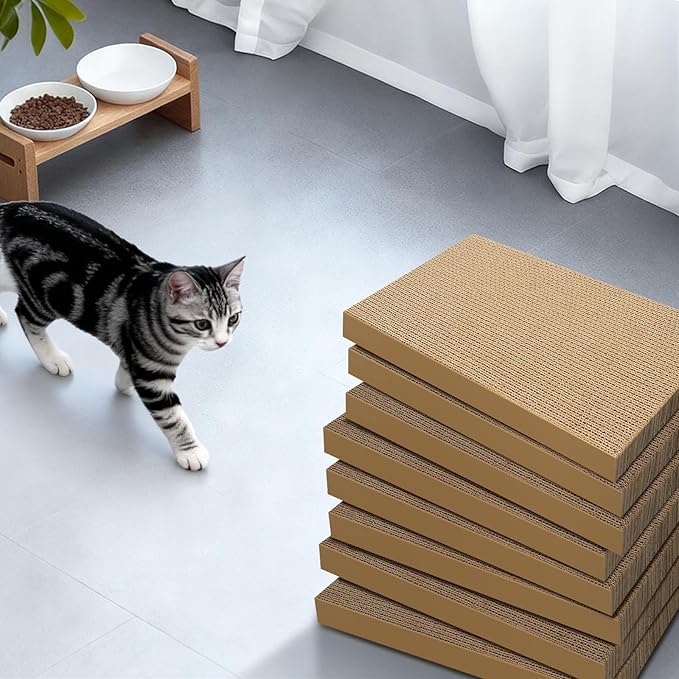 Cat Scratchers 8 Packs Refill Cat Scratching Pad Cardboard - Image 7
