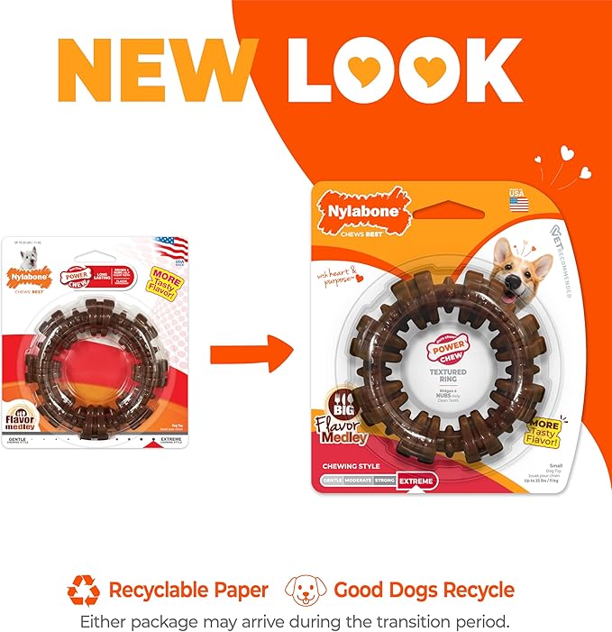Nylabone Textured Ring Power Chew Toy - Image 3