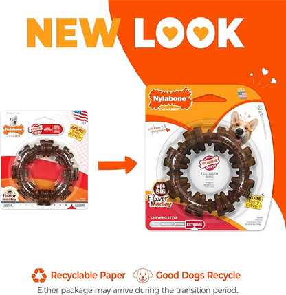 Nylabone Textured Ring Power Chew Toy - Image 3