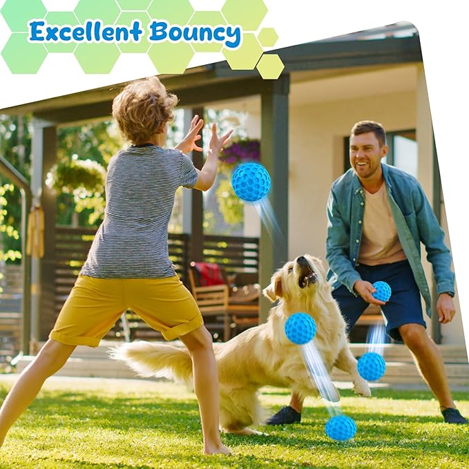Squeaky Dog Toys for Aggressive Chewers, Indestructible Dog Balls for - Image 5