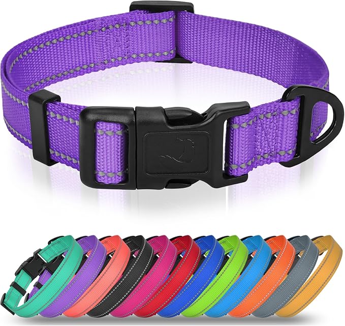 Joytale Small Dog Collar, Durable Double-Sided Reflective Nylon Collar by Joytale