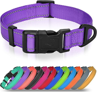 Joytale Small Dog Collar, Durable Double-Sided Reflective Nylon Collar by Joytale