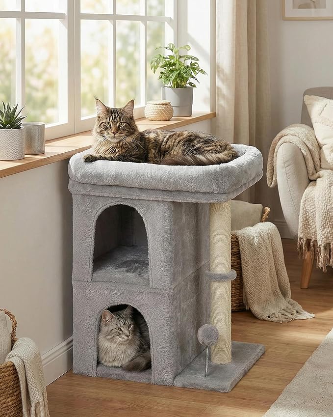 Aechonow Cat Tree for Large Cat, 19x16.5In Large Cat Perch, Adult Cat Tower for - Image 2