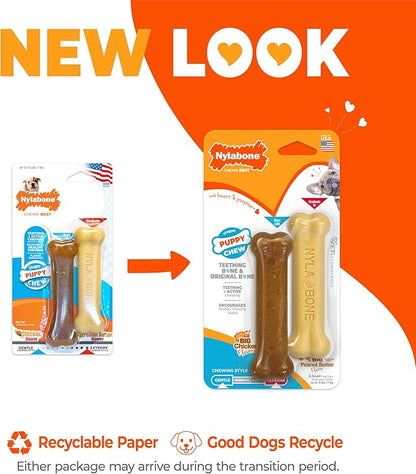 Nylabone New Puppy Power Chew Stages, Soothing Puppy Teething Toys, Chew Bones - Image 4