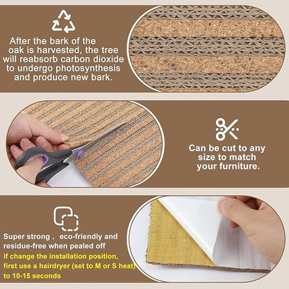 Natural Cork-Cat Scratch Pad-Cat Scratch Mat Rug-Avoid Cat Couch Protector-Cat - Image 6