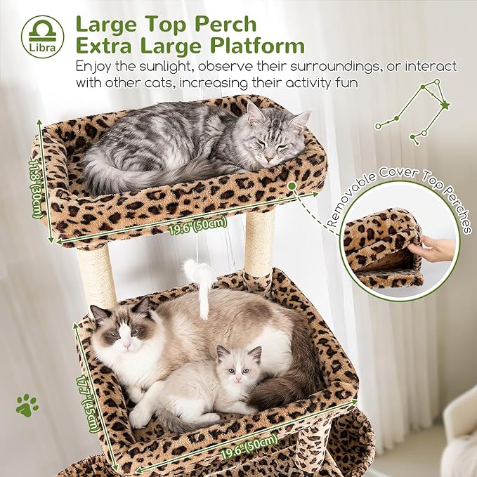 Globlazer Heavy Duty Cat Tree 78 inch Sturdy Cat Tower - Image 2