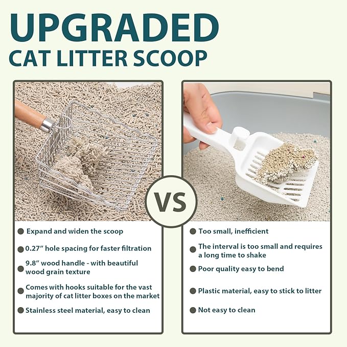 Cat Litter Scoop, Kitty Metal Scooper - Image 7