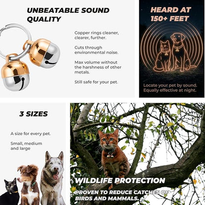 Beau's Bells 2 Extra Loud Cat & Dog Bells | Pet Tracker | Save Birds & Wildlife - Image 4