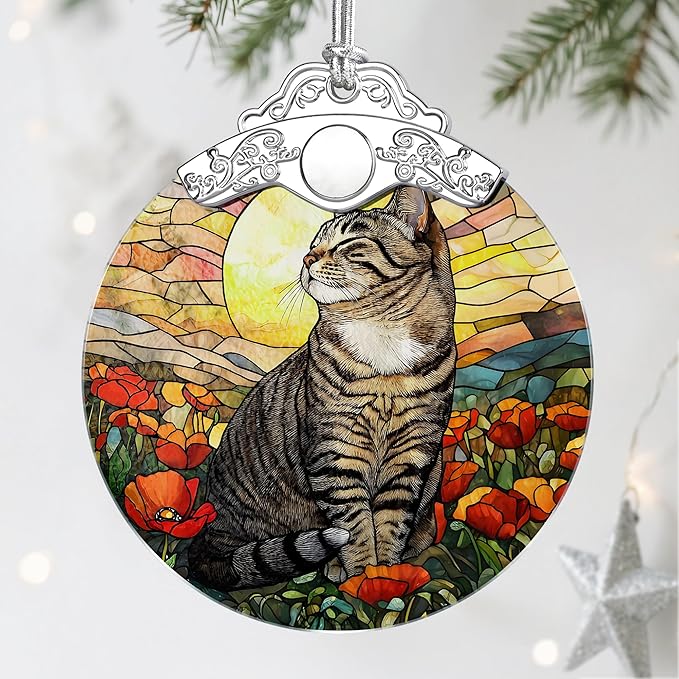 Stained Glass Ornament, Christmas Ornaments, Christmas Decorations by Jocidea