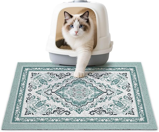 Unicorn Catcher Cat Litter Mat 24" x 15" Non-Slip Litter Box Mat Washable by UnicornCatcher