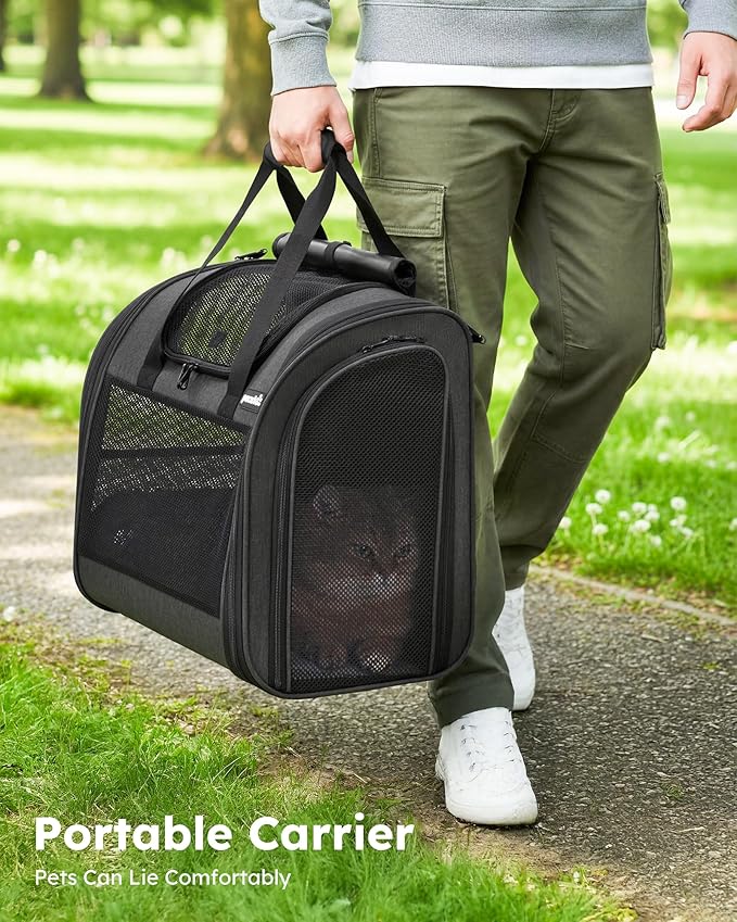 Pecute Cat Backpack with Widened Interior Space, Upgraded Dog Backpack Carrier - Image 2
