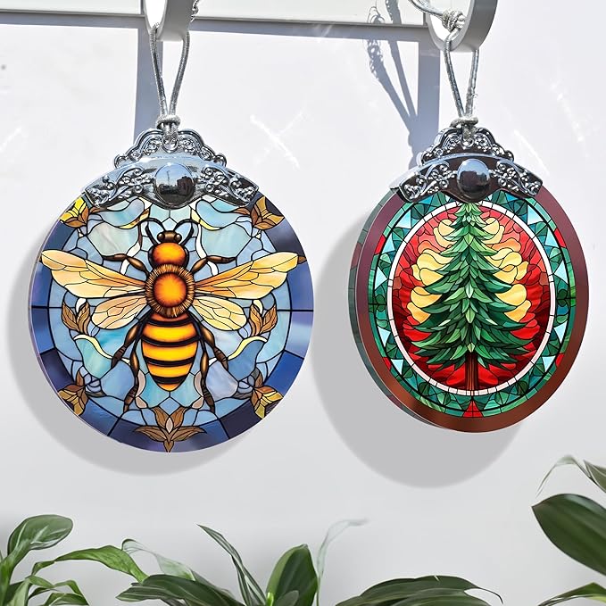 Stained Glass Christmas Ornaments, Jocidea Ornaments - Image 4