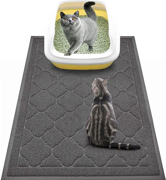 WePet Cat Litter Box Mat, Kitty Premium PVC Pad, Durable Trapping Rug, by WePet