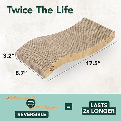 Reversible Wave Cat Scratcher for Indoor Cats - Image 5