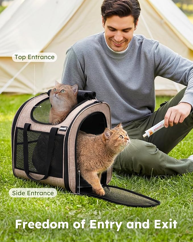 Pecute Cat Backpack with Widened Interior Space, Upgraded Dog Backpack Carrier - Image 7