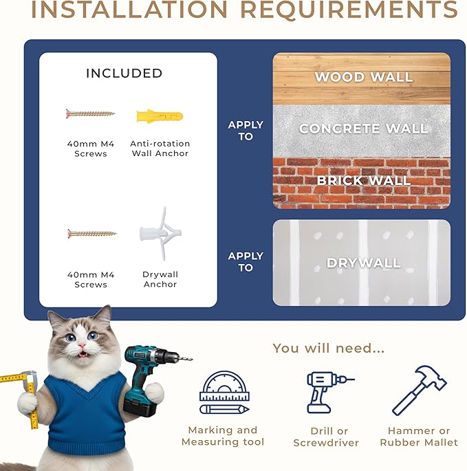 Space-Saving Cat Wall Shelves – Interactive Cat Wall Climber - Image 2