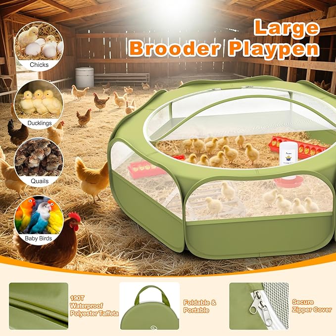 Pawaboo 6-in-1 Chicken Brooder Box - Image 2
