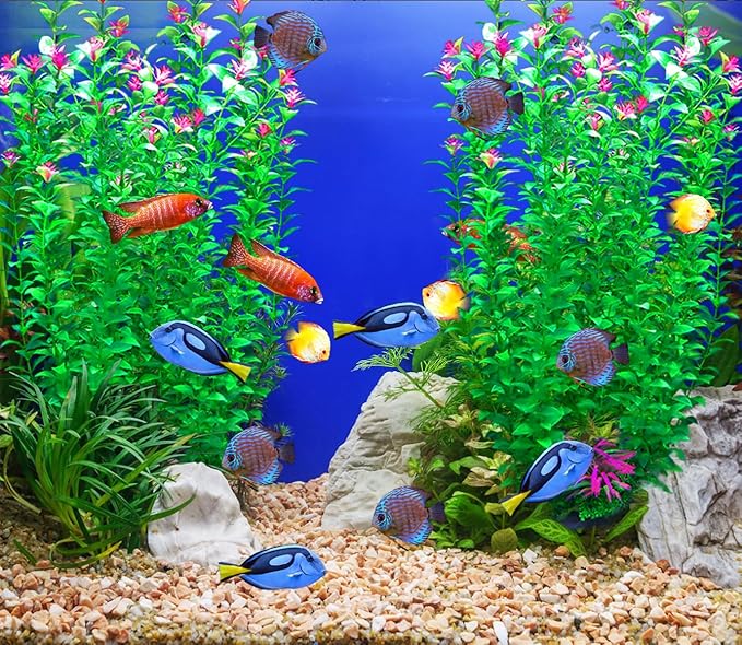 2 pcs Aquarium Decor Plants 21 Inches Extra Large Artificial Plastic Fish Tank - Image 6