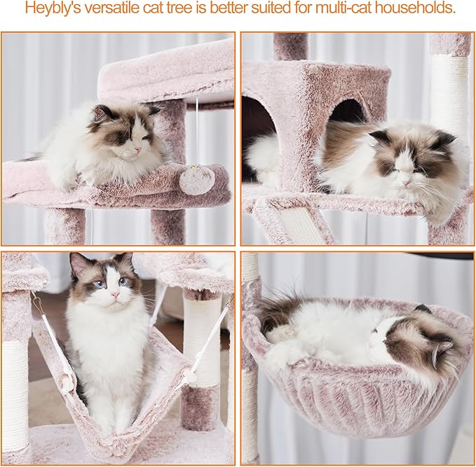 Heybly Cat Tree, 71-Inch-Tall Tower - Image 4