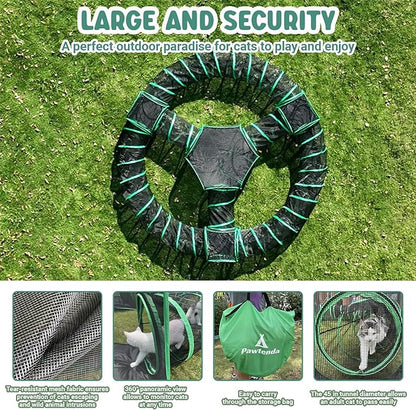 Pawtenda Outdoor Cat Enclosures, 10 in 1 Cat Tent - Image 5