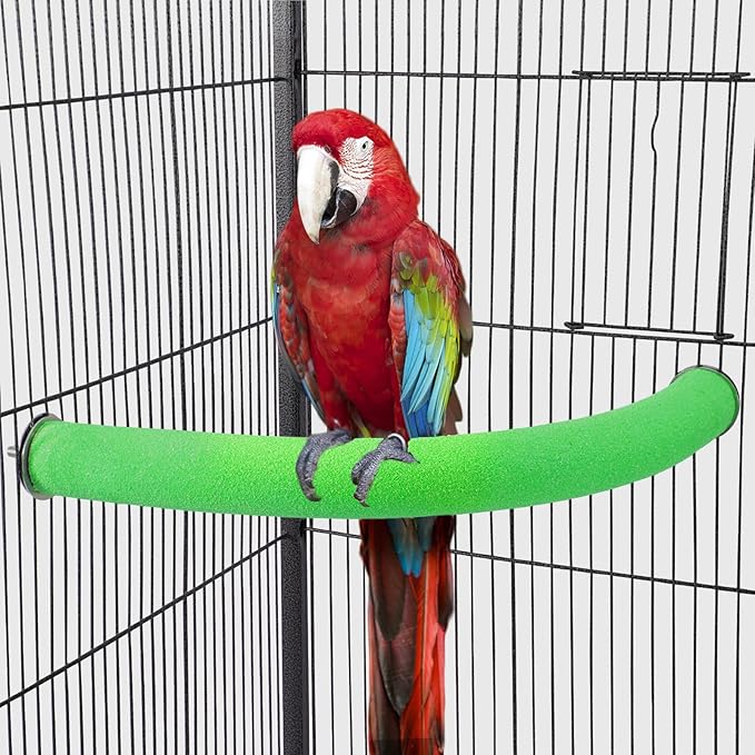 FrgKbTm U Shape Parrot Perch Stand Toy Bird Platform Sand Paw Grinding Clean by FrgKbTm