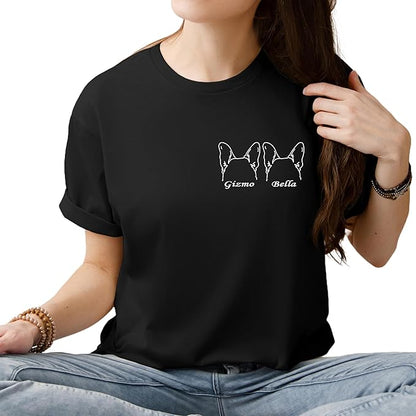 Custom Dog Mom Shirt Personalized Dog Ears Sweatshirt - Image 6
