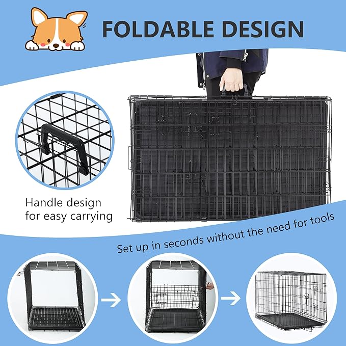 FDW 30 inch Dog Crate Dog Kennel Cage - Image 6