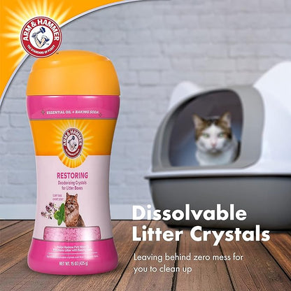 Arm & Hammer Restoring Cat Litter Box Deodorizing Crystals Litter Deodorizer - Image 3