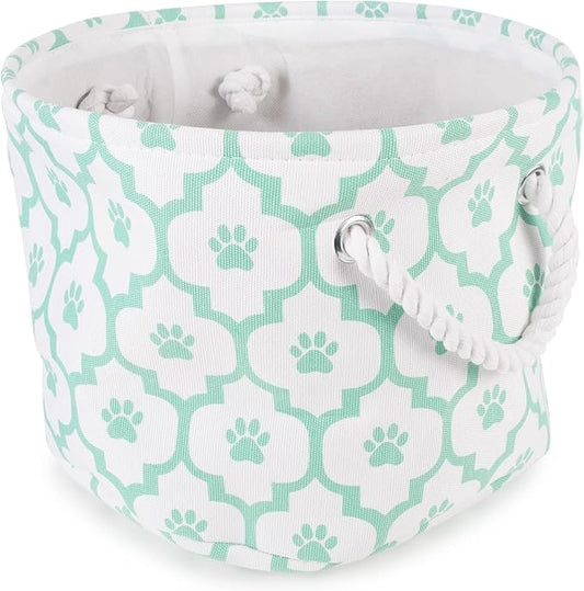Bone Dry Pet Storage Collection Lattice Paw Print, Small Round by BoneDry