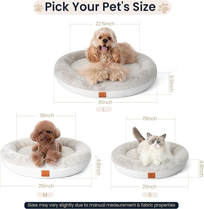 Round Donut Dog Bed – Luxury Orthopedic Dog Beds - Image 7